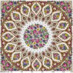 Tischdecke Blumenstrauß Bunt – Frühlingsfarben 136 x 136 cm