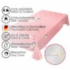 Tischdecke Karo Klassik Rot abwaschbar Wachstuch Wachstuchtischdecke