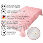 Tischdecke Karo Klassik Rot abwaschbar Wachstuch Wachstuchtischdecke