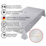 Wachstuch Tischdecke abwaschbar Beton Betonmuster Grau-Anthrazit Wachstuchtischdecke