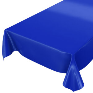 Wachstuch Wachstuchtischdecke abwaschbare Tischdecke Uni Dunkelblau Einfarbig Glanz