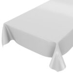 Wachstuchtischdecke Tischdecke abwaschbar Uni Hellgrau Einfarbig Glanz Wachstuch Gartentischdecke