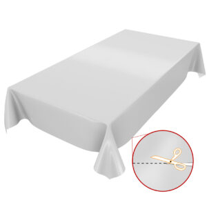 Wachstuchtischdecke Tischdecke abwaschbar Uni Hellgrau Einfarbig Glanz Wachstuch Gartentischdecke