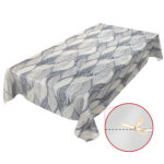abwaschbare Tischdecke Laub Grau Modern Wachstuch Wachstuchtischdecke