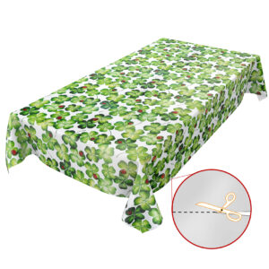 Tischdecke Kleeblatt Frühling Glücksbringer Käfer abwaschbar Wachstuch Wachstuchtischdecke