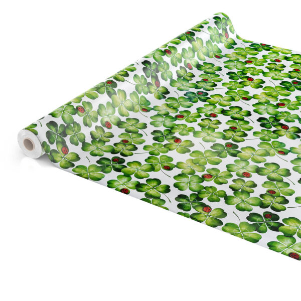 Tischdecke Kleeblatt Frühling Glücksbringer Käfer abwaschbar Wachstuch Wachstuchtischdecke