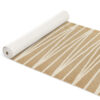 Badematte Badeteppich beige Linien Weichschaummatte von der Rolle Badvorleger