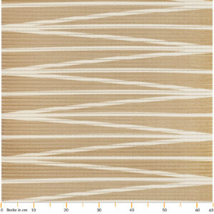 Badematte Badeteppich beige Linien Weichschaummatte von der Rolle Badvorleger