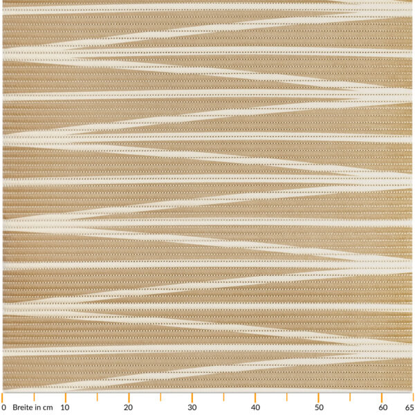 Badematte Badeteppich beige Linien Weichschaummatte von der Rolle Badvorleger