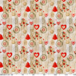 abwaschbare Tischdecke Weihnachten Herz Stern Tanne Rot Wachstuch Wachstuchtischdecke