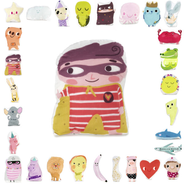 ANRO Anti-Stress Kinder-Kissen zum Schmusen Schlafen und Spielen Robert