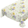 Tischdecke Blumen Straus Grün abwischbar Wachstuch Wachstuchtischdecke