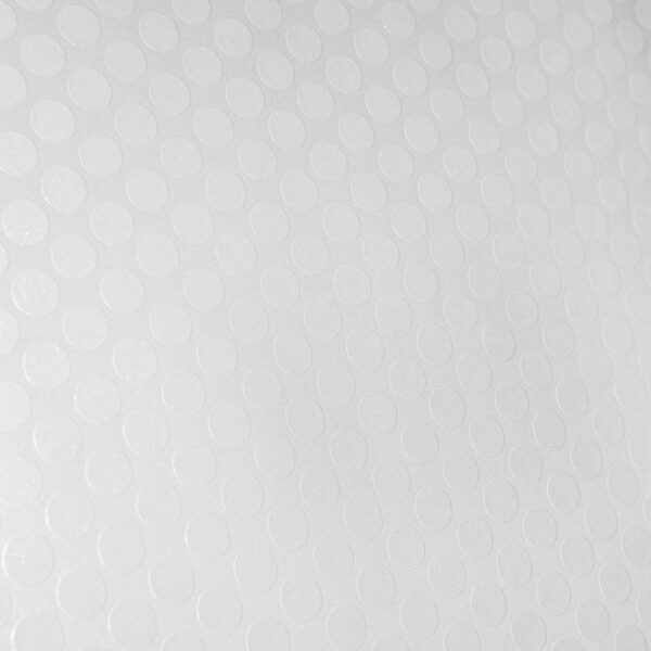 Tischdecke Punkte Relief Textiloptik Weiß abwaschbar Wachstuch Wachstuchtischdecke