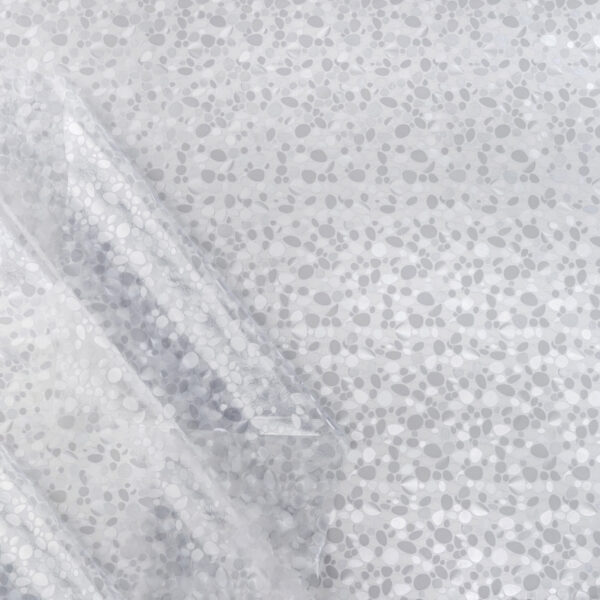 Durchsichtige Tischdecke Steine Muster 0,2 mm Halb-Transparent Glasklar transparent