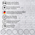 Durchsichtige Tischdecke Steine Muster 0,2 mm Halb-Transparent Glasklar transparent