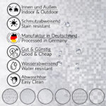 Durchsichtige Tischdecke Karo Klein 0,2 mm Halb-Transparent Glasklar, transparent