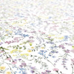 Wachstuch Tischdecke abwaschbar Feld Blumen Weiß Wachstischdecke Outdoor Tischdecke Gartentischdecke
