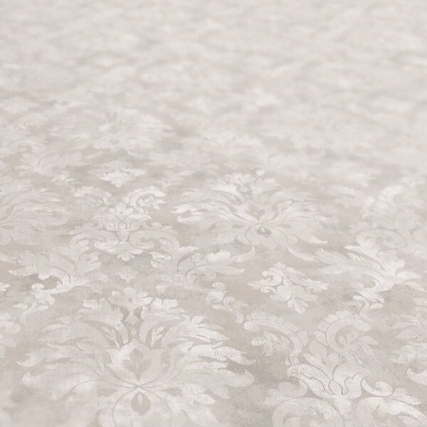Tischdecke Barock Rankenmuster Beige abwaschbar Wachstuch Wachstuchtischdecke