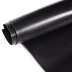 Gummi Gummiläufer Gummimatte SBR Schutzmatte Bodenbelag GLATT Schwarz 3mm Stark 100 cm Breite
