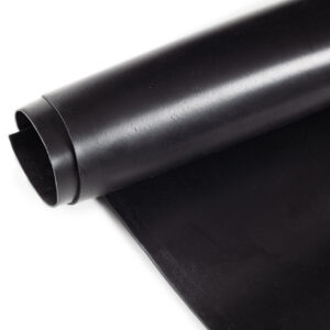 Gummi Gummiläufer Gummimatte SBR Schutzmatte Bodenbelag GLATT Schwarz 3mm Stark 100 cm Breite