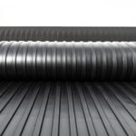 Gummimatte Gummiläufer Bodenmatte SBR Schutzmatte Bodenbelag Breitriefen 3mm Stark 100 cm Breite