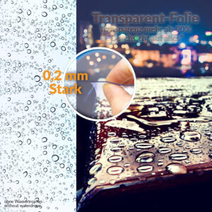 Transparent Tischdecke durchsichtig Klarsicht Tischfolie Tischschutzfolie Glasklar 0,2 mm