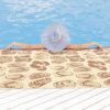 Badematte Strand Flip-Flops Beige Breite 65cm Weichschaummatte von der Rolle