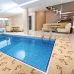 Badematte Weichschaummatte Badläufer Weichschaum Maritim Delfine Beige Breite 65cm
