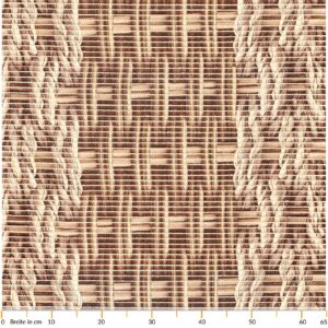 Weichschaummatte Badematte Schaummatte Bad Korb Flecht Braun Breite 65cm Meterware