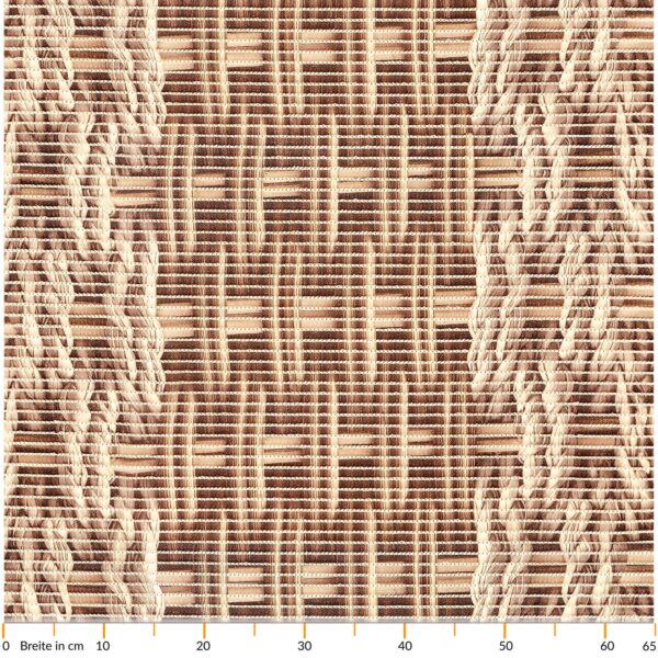 Weichschaummatte Badematte Schaummatte Bad Korb Flecht Braun Breite 65cm Meterware