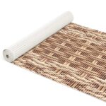 Weichschaummatte Badematte Schaummatte Bad Korb Flecht Braun Breite 65cm Meterware