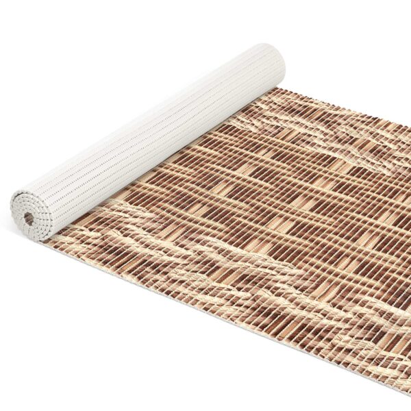Weichschaummatte Badematte Schaummatte Bad Korb Flecht Braun Breite 65cm Meterware