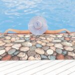 Badematte Weichschaummatte Badläufer Steine Kiesel Mehrfarbig Breite 65cm Meterware
