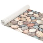 Weichschaummatte Badematte Badteppich Steine Kiesel Mehrfarbig Breite 80cm Meterware