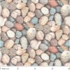 Weichschaummatte Badematte Badteppich Steine Kiesel Mehrfarbig Breite 80cm Meterware