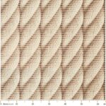 Badematte Weichschaummatte Badläufer Jute Marine Seil Beige Breite 65cm Meterware