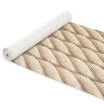 Badematte Weichschaummatte Badläufer Jute Marine Seil Beige Breite 65cm Meterware