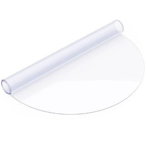 Tischfolie Tischschutz PVC Helltransparent Tischdecke 2mm Rund Kante abgeschrägt V-Kante 45°