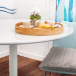 Tischfolie Tischschutz PVC Helltransparent Tischdecke 2mm Rund Kante abgeschrägt V-Kante 45°