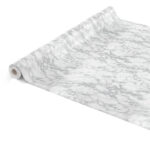 Tischdecke Marmor Silber abwischbar Wachstuch Wachstuchtischdecke