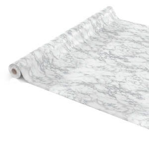 Tischdecke Marmor Silber abwischbar Wachstuch Wachstuchtischdecke
