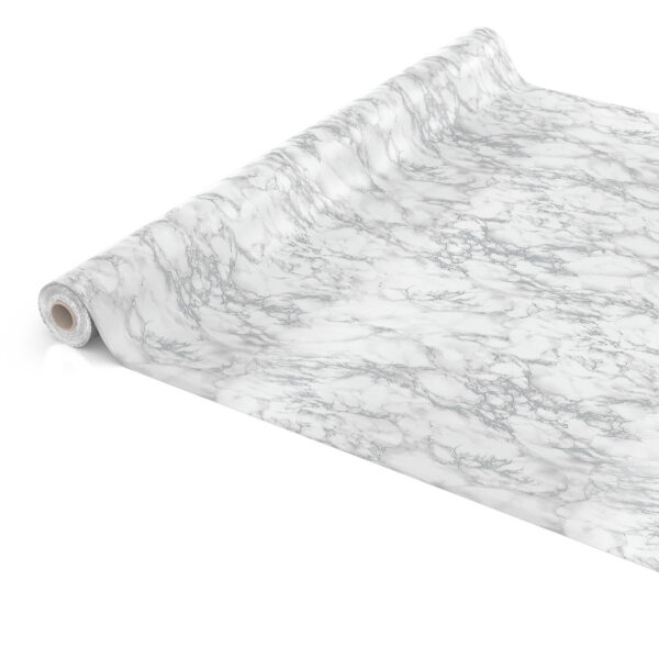 Tischdecke Marmor Silber abwischbar Wachstuch Wachstuchtischdecke