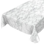 Tischdecke Marmor Silber abwischbar Wachstuch Wachstuchtischdecke
