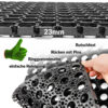 Ringgummimatte Gummiringmatte Schmutzfangmatte Gummi Schwarz 100x150cm