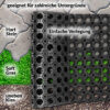 Ringgummimatte Gummiringmatte Schmutzfangmatte Gummi Schwarz 100x150cm