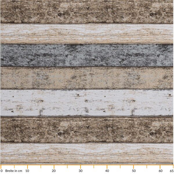 Küchenläufer Küchenteppich pflegeleicht – Wood Industry Holz Braun Breite 65cm