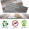 Küchenläufer Küchenteppich pflegeleicht – Wood Industry Holz Braun Breite 65cm