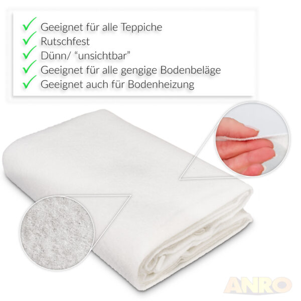 Antirutschmatte Teppich Teppichunterlage Teppichstopper rutschfest Meterware