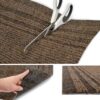 Meterware Läufer Pflegeleicht günstig Flur Teppich Braun 67cm Breit