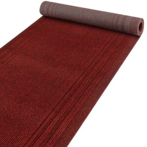 Flurläufer Boden Läufer Läufer Flur Schmutzfangmatte Bodenmatte Teppich Rot 67cm Breit